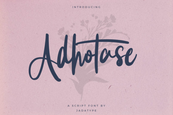 Adhotase: The Whimsical Script Font for Scroll-Stopping Content
