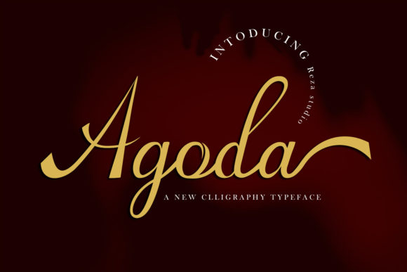 Agoda: A Delicate Script Font for Editorial Elegance
