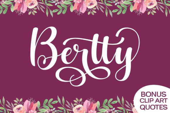 Bertty: The Dazzling Script Font for Handmade Brands