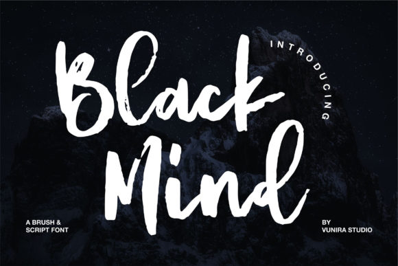 Black Mind: A Relaxed Script Font for Editorial Design