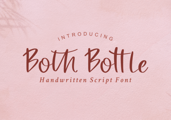 Both Bottle Font for Creative Makers