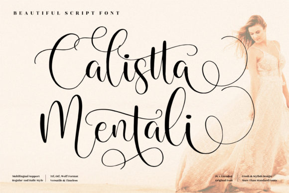 Calistta Mentali: A Stylish Script Font for Branding