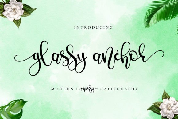 Creating Elegant Products with Glassy Anchor Font