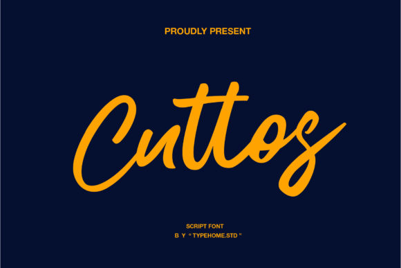 Cuttos: The Paint Brushed Script Font for Luxury Branding