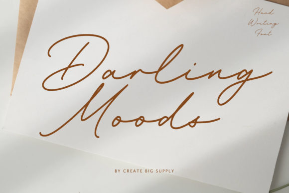 Designing Elegant Brands with Darling Moods Script Font
