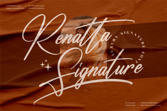 Designing with Renatta Signature: A Modern Script Font