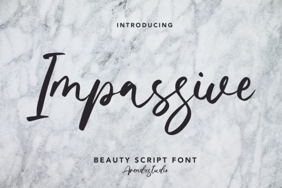 Elevate Your Brand with Impassive Script Font