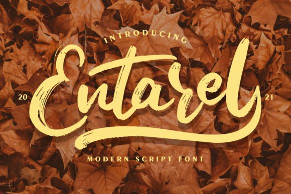 Entarel: The Brushed Script Font for Handmade Brands