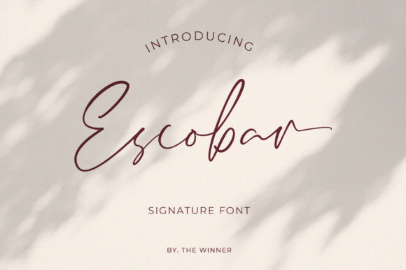 Escobar Script Font for Editorial Design and Branding