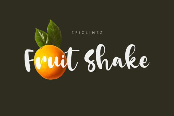 Fruit Shake Font for Business Branding