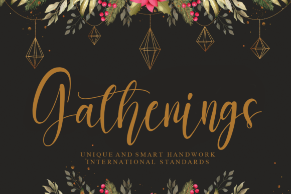 Gatherings Font Review for Wedding Invitations and Cards