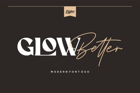 Glow Better: A Stylish Serif and Script Duo for Editorial Design
