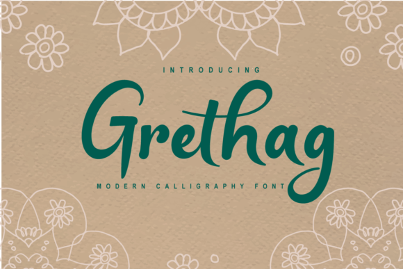 Grethag: A Refined Script Font for Elegant Design