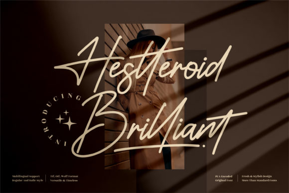Hestteroid Brilliant: The Script Font for Clear Campaigns
