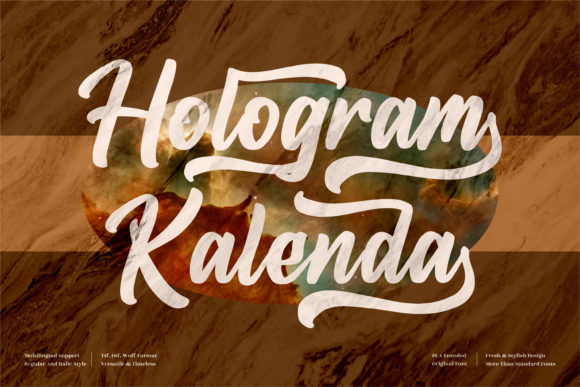 Hologram Kalenda Font for Business
