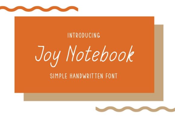 Joy Notebook: The Script Font That Elevates Small Business Brands