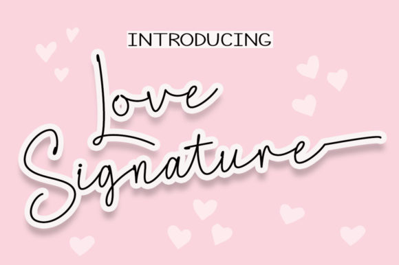 Love Signature: A Delicate Script Font for Elegant Branding