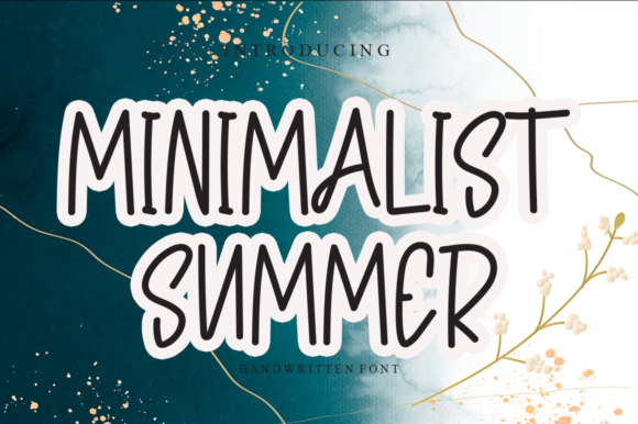 Minimalist Summer: A Whimsical Script Font for Makers