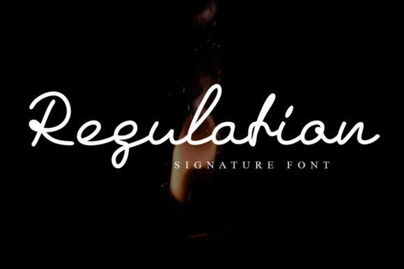 Regulation Signature: A Vintage Script Font for Web Design