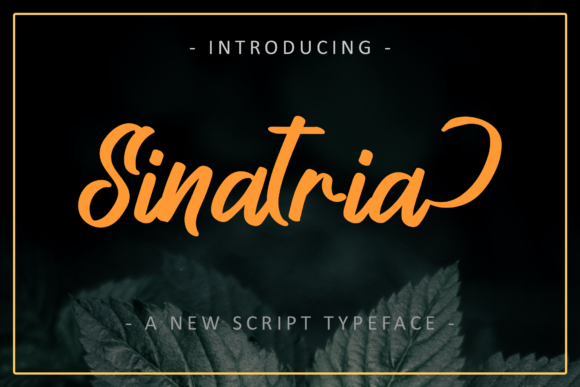 Sinatria: The Elegant Script Font for Small Business Branding