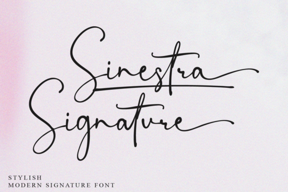 Sinestra Signature: A Delicate Script Font for Editorial Design