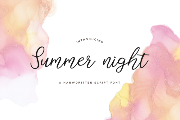 Summer Night Font for Elegant Design