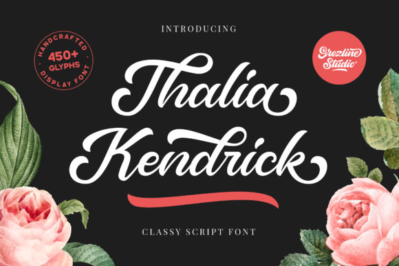 Thalia Kendrick Font for Stylish Branding