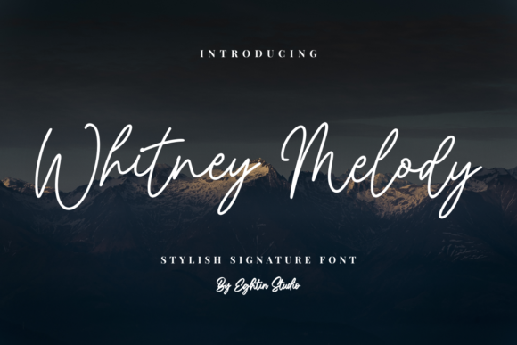 Whitney Melody: A Stylish Script Font for Small Business Branding