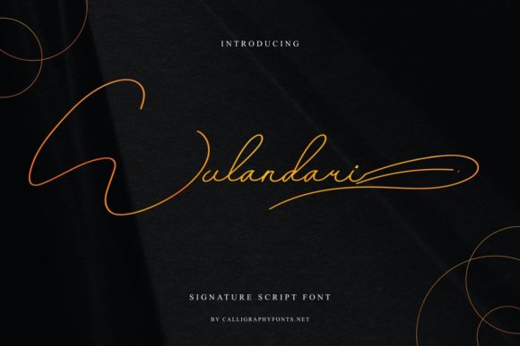 Wulandari: A Delicate Script Font for Handmade Brands